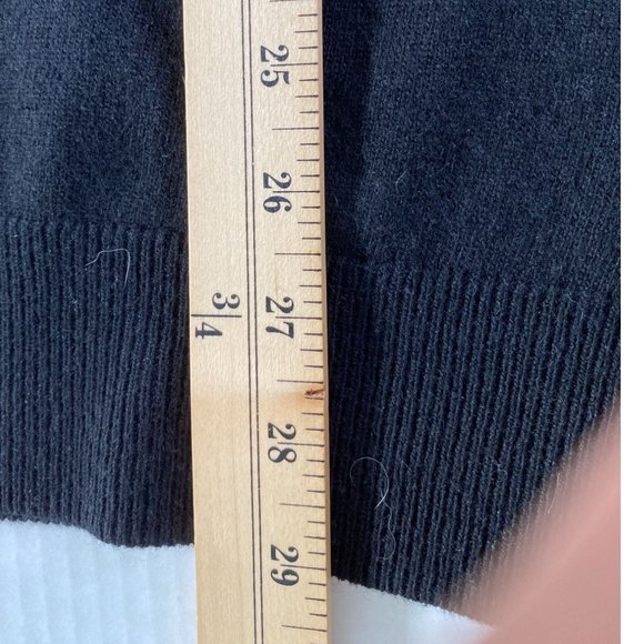 Bailey 44 Black Embellished Knit Sweater M Wool/Cashmere Blend Party Dinner Rave - Picture 8 of 11